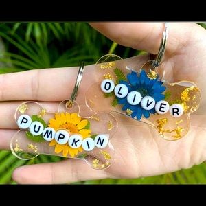 🌸🐶 Cute custom dog tags!! 🐶🌸